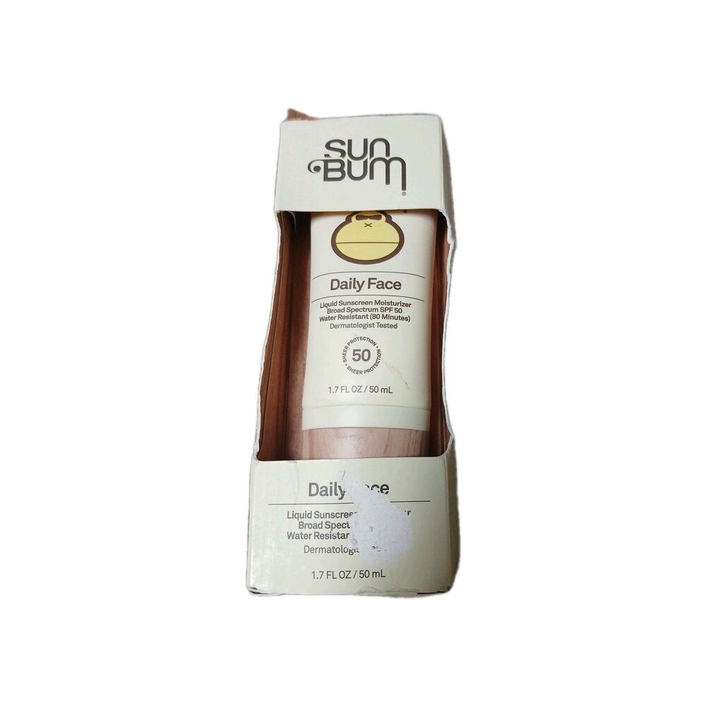 BRAND NEW Sun Bum Daily Face Liquid Sunscreen Moisturizer SPF 50 (1.7 oz)